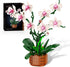Bilinott Orchid Flower Building Blocks Set, Fake Indoor Flowers Building Set for