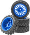 4Pack Vgoohobby 1/10 On Road Rubber Tires OD2.83in with Nylon Wheel Rims 12mm Hex for HSP HPI Redcat Tamiya Traxxas
