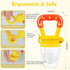 WAJIAYON Baby Fruit Feeder Pacifier (3 Pack) - Silicone Teether Feeder for Infants, Baby Feeding Essentials