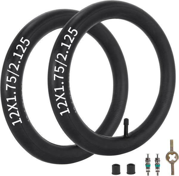 RUTU 12" x1.75/2.125 Inner Tube Replacement for BoB Gear Jogging Stroller, 2 Pack for Baby Jogger