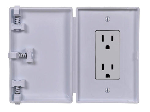 Baby Toddler Pet Resistant Electrical Safety Cover Guard, Made in USA, Compatible with Decora Leviton