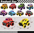 16Pcs SUNPROUND Mini Monster Truck Toys,Pull Back Alloy Trucks Party Favors, Die-cast Race Cars for Boys Girls Easter