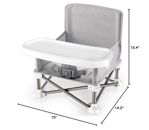SLBS66, 6 Set Serene Life Baby Seat Booster -Space Saver Toddler Booster Seat - Portable Pop and open Sit Folding