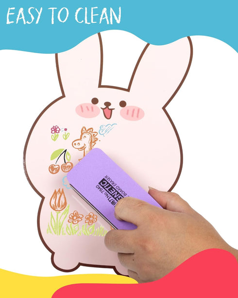 Set 24 NewFamily Kids Art Chalk - Color Dustless Chalk with Cute Magnetic Drawing Board, Creative Gift for Boys