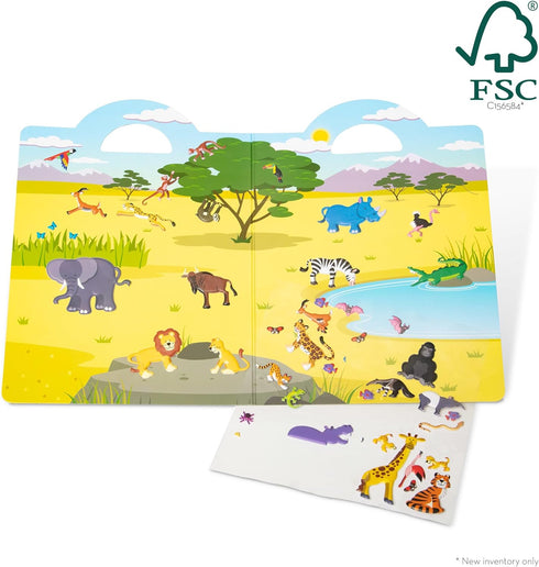 Set: 42 Melissa & Doug Puffy Sticker Play Safari - Reusable Stickers - FSC Certified