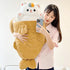 Ditucu 32 Inch Large Taiyaki Cat Plush Pillow, Cute Kitten Inside Fish 2 in 1 Stuffed Animals Toys