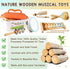 LOOIKOOS Musical Instruments for Toddlers 1-3, Neutral Color Kids Montessori Wooden Percussion Instruments Set