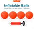 Bath Toys - Bathtub Basketball Hoop for Kids, Mold Free with 3 Strong Suction Cups and 4 Soft Balls - Fun Bath Toys
