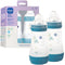 MAM 9oz Easy Start Anti-Colic Wide Neck Vented Baby Bottle, Medium Flow