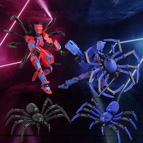 BOZOBO 13 Set 13 Spider13 3D (Assembly Required) T-Spider Action Figure -Titan Action Figure with Sucker Collectible