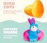 24 JOYIN Pcs Easter Eggs Filled with Finger Puppets, Prefilled Egg with Cartoon Animal Puppets for Kids Easter Hunt