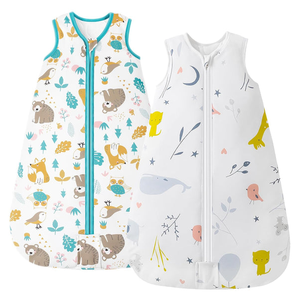 Mosebears Sleep Sack Baby Winter Wearable Blanket with 2-Way Zipper,2.5 TOG Cotton