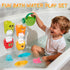 17PCS 1-3 2-4 1+ Mold Free Bath Toys, | Easy Clean Easy-Grip Baby Bath Toys for Kids Ages | Bath Boats Cups Watering