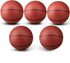 7 INCH Mini Basketball Toys for Indoor Over Door Hoops, Soft 7" Rubber Basketball for Toddler Beach Outdoor Play (5 PCS
