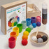 Ulanik Montessori Balls in Cups - Toddler Toys for 1 Year Old, Kids Preschool Wooden Matching Games