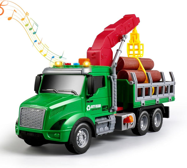 DWIRCTOYS Kids Toys for 3 4 5 6 Year Old Boys,Farm Logging Truck