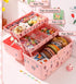 Hair Accessories Organizer for Girls Headbands, Clips, Ties,Baby Girl Supplies, Lockable Three-layer Folding Craft