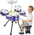 Drmukie Upgraded Drum Set for Toddler Toy Ages 2-4 Kids Jazz Drums Kit