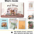 Teens,3D DIY Miniature House Kit,Pet Shop Dollhouse Miniature Kit with LED & Furniture,Mini Diorama House Building Kit