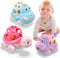 Pink Toy Car for Baby Girl Gifts, Push Wind Up Cars for Toddler Girls, Soft Truck Infants Gift