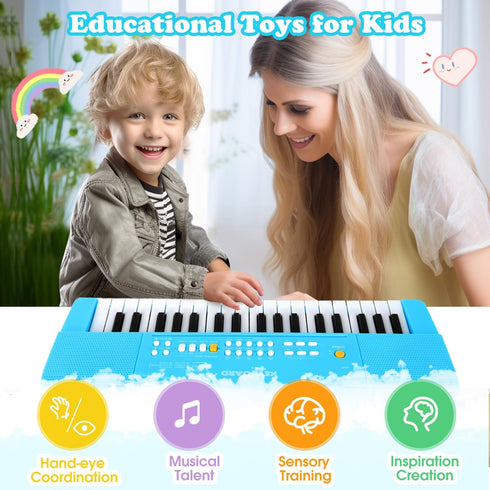 3 4 5 6 7 8 3+ Toy Piano Keyboard for Kids Upgrade Electric Pianos Toys for Year Old Girls Boys Beginners Keyboards