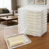 Hlimior 10-Pack 7.4"x5.1" Clear Flat Breast Milk Freezer Storage Organizer - Reusable Flattening Tray, Large Capacity