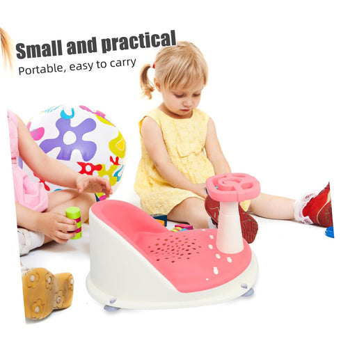 Bath Seat for Boy Girl Non Slip Bathtub Chair with Suction Cups Comfortable Support for Newborns to Easy to Clean