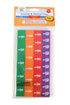 LEARNING ADVANTAGE Fraction/Decimal Tiles, Set of 51, Double-Sided Rainbow Tiles