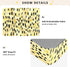 miaozhen 1 Pack 52x28 Cotton Baby Crib Sheets Soft Stretchy Ghothic Leopard Pastel Yellow Crib Mattress Sheet