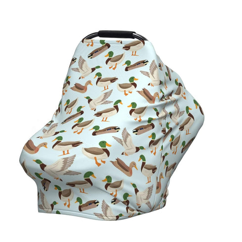 Sozzjile Cute Mallard Duck Baby Stuff Car Seat Covers Baby Multi-Use Car Seat Canopy Carrier Cover, Breathable
