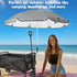 Eiszhjk 50+ UPF Wagon Umbrella with Universal Clamp, Adjustable Lounge Wagon Umbrella Attachment, Lightweight for Easy