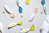 BEABA Toddler Self Feeding Cutlery and Utensils, Baby Spoons and Forks, 10 Pack, Assorted