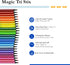 12 TPG-395 The Pencil Grip Magic Tri Stix, Non-Toxic and Washable Markers For Kids, Assorted Markers