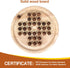 Solid Wooden Solitaire Game, Classic Handcrafted Rubber Wood Board Game Toy with 33 Smooth Wooden Balls, Strategic Mind