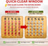 25 Pack MR CHIPS Jam-Proof Quick-Clear Deluxe Fingertip Slide Bingo Cards with Sliding Windows in Woodgrain Style