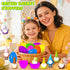 12PCS LUBUYILD Easter Eggs with Gnome Keychain Toys for Kids Girls Boys Easter Basket Stuffers, Egg Hunt Prizes