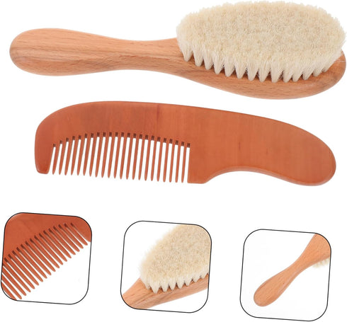 Set Gentle Hair Care Accessories for Newborns - Brush and Comb