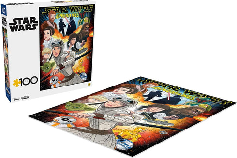 Buffalo Games Star Wars Adventures, 100 Piece Jigsaw Puzzle for Families, Perfect for Game Nights, Size 15.00 x 11.00