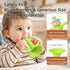 6-12 2PCS 0-6 Baby Trumpet Toy Months, Silicone Baby Horn Blowing Toy with Yellow Green for Teething Sensory Play