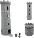 HAUTICO Collapsing Dice Tower and Little Town Houses Scene - Terrain Scenery for 20-28mm Miniatures Wargame, D&D Table