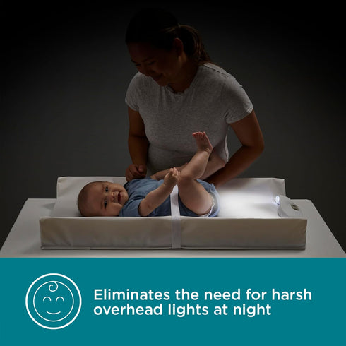 Dimmable Contours GlowFlex Baby Night Light for Diaper Changes Soft Glow, Touch Control, Auto Shut-Off, Non-Slip Strap