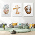 GUBIYU Set 3,Sports 12"x16" Baseball Sports Nursery Decor Boy Nursery Wall Decoration Baby Boy Sport Canvas Little Man