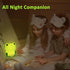 Frog Night Light - Touch Control Portable and Rechargeable Bedside Lamp for Nursery, Gifts for Boys Girls