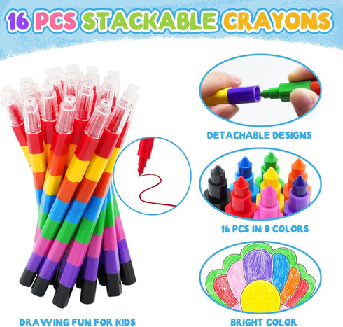 ZMLM 16 Pack 4-8, Coloring Books for Kids with Crayons,Graduation Party Favors for Kids Goodie Bags Stuffers