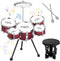 Upgraded Kids Drum Set, 5 Piece Toy Set for Toddlers 3-5 Band