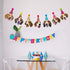 Beagle Birthday Garland - Funny Beagle Face Portrait Happy Birthday Banner, Dog Bday Party Supplies