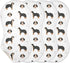 1 Pack vvfelixl Burp Cloths Bernedoodle Dog for Baby Boy Girls Baby Washcloths Burp Rags