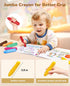16 Colors Jumbo Crayons for Toddlers 1-3 4 5 6 year old Kid,Easy-Grip,Unbreakable,Non-Toxic,Washable,big,Triangular toddler Crayons with Coloring Activity Paper,Ideal for Kids with Art Supplies by JoyCat