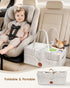 15" 9" 7" Maliton Baby Diaper Caddy, Nursery Storage Bin & Car Organizer with Handle, Large Felt Bag for Newborn