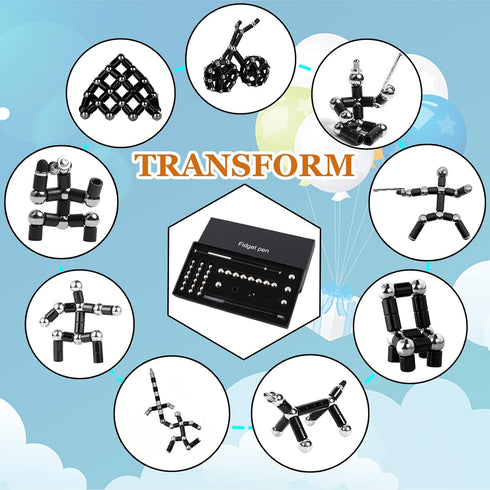 Gifts for Men Dad Fidget Pen - Anxiety Relief Fidget Desk Toys for Adults Graduation Gift for Him Her Multifunction Pen